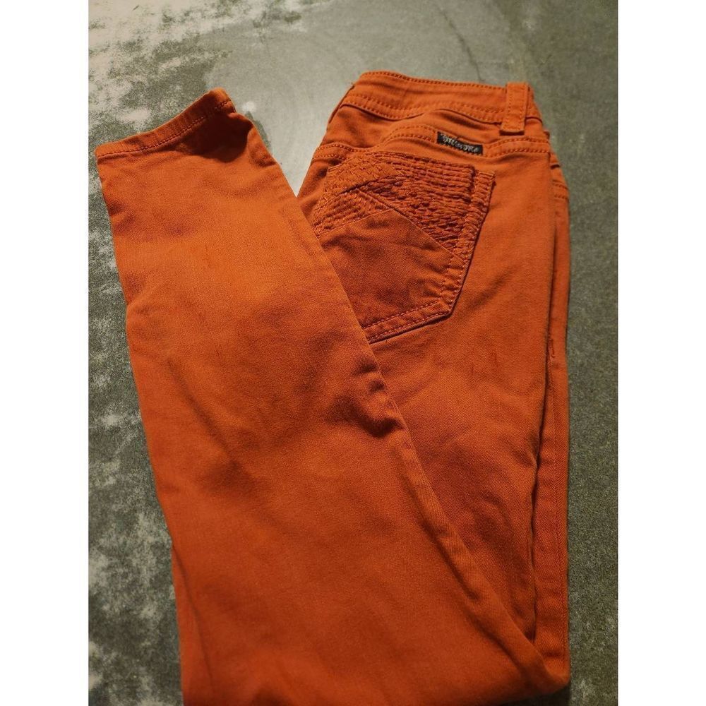 Miss Me Orange Skinny Jeans